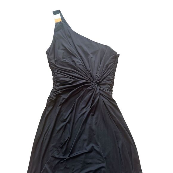 maxandcleo Black One Shoulder Long Maxi Dress Size 6 - Picture 5 of 14